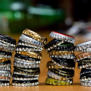 Alcohol and bottle caps labels